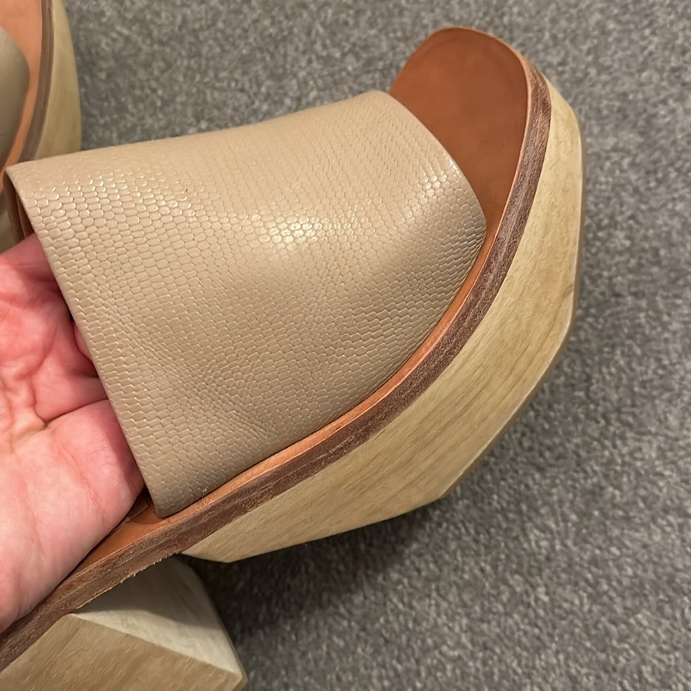 NWOT Rachel Comey Jibe Clog-leather platform slides/open toed mules - Picture 6 of 7